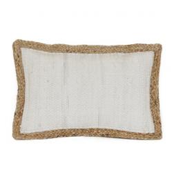 Carribean Cream Cushion Cover in Cotton & Jute  image