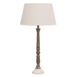 Claudette Natural/White Bedside Lamp  image