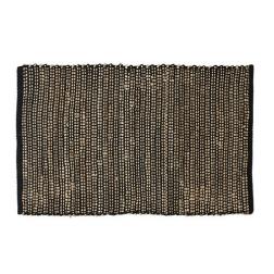 Cuba Natural/Black Textural Jute/Cotton Doormat  image