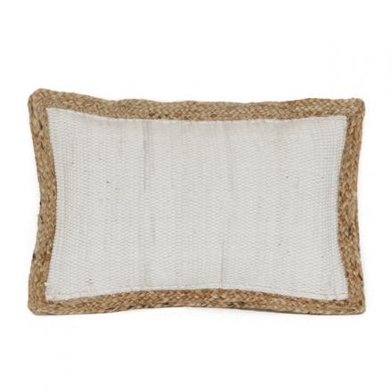 Carribean Cream Cushion Cover in Cotton & Jute  image