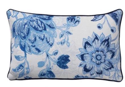 Blue Floral Cushion image